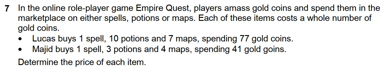 Question 7 - Westminster School - 13 Plus Scholarship Exam 2017 - Challenge Maths Paper 3