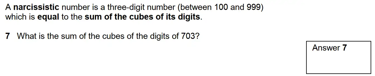 Question 12 - Westminster School - 13 Plus Scholarship Exam 2017 - Mental Maths Challenge