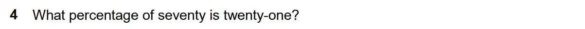 Question 4 - Westminster School - 13 Plus Scholarship Exam 2017 - Mental Maths Challenge