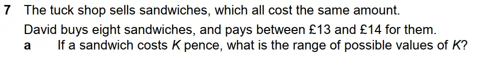 Question 12 - Westminster School - 13 Plus Scholarship Exam 2018 - Challenge Maths Paper 2