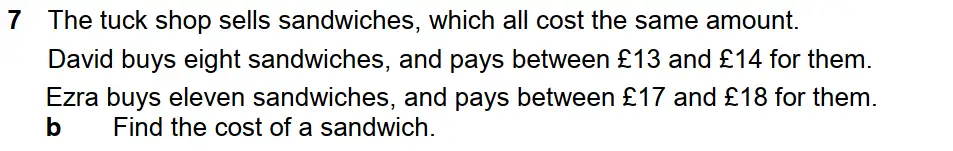 Question 13 - Westminster School - 13 Plus Scholarship Exam 2018 - Challenge Maths Paper 2