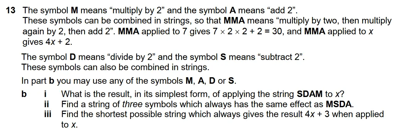Question 21 - Westminster School - 13 Plus Scholarship Exam 2018 - Challenge Maths Paper 3