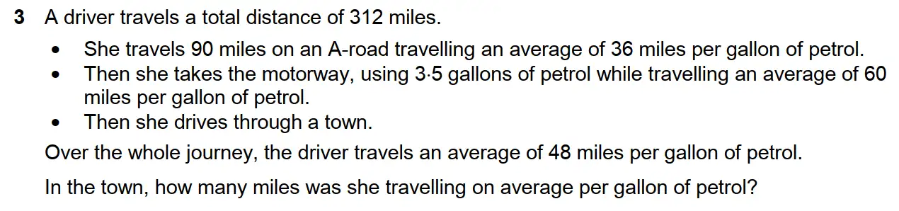 Question 3 - Westminster School - 13 Plus Scholarship Exam 2018 - Challenge Maths Paper 3
