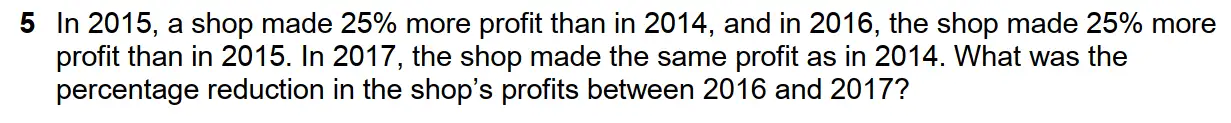Question 5 - Westminster School - 13 Plus Scholarship Exam 2018 - Challenge Maths Paper 3