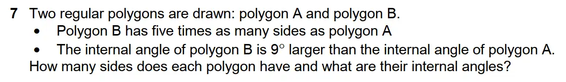 Question 7 - Westminster School - 13 Plus Scholarship Exam 2018 - Challenge Maths Paper 3