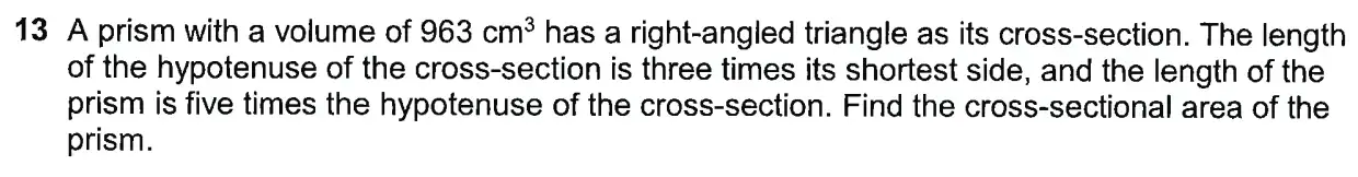 Question 13 - Westminster School - 13 Plus Scholarship Exam 2019 - Challenge Maths Paper 2