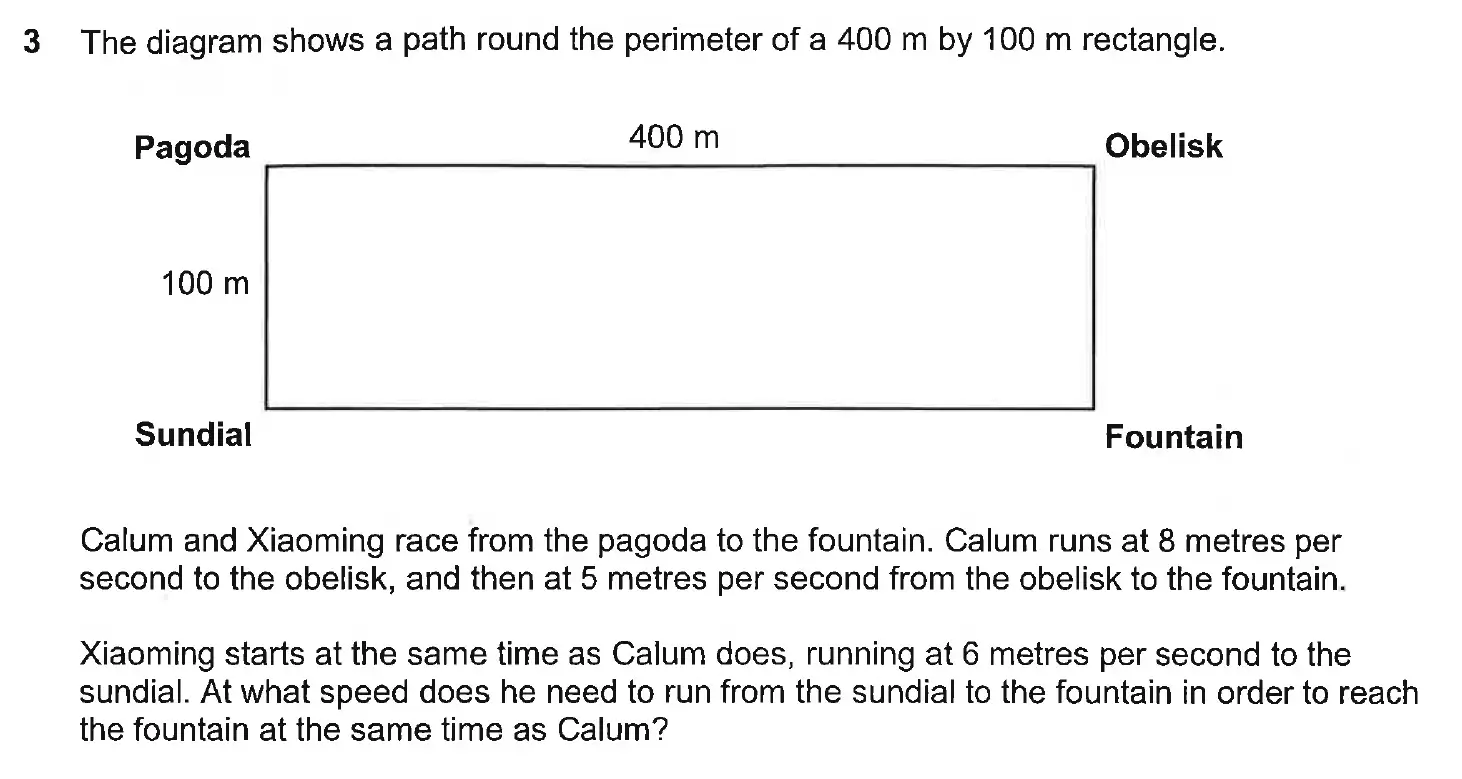 Question 3 - Westminster School - 13 Plus Scholarship Exam 2019 - Challenge Maths Paper 3