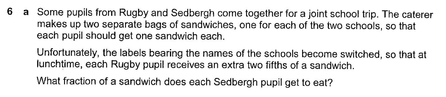 Question 6 - Westminster School - 13 Plus Scholarship Exam 2019 - Challenge Maths Paper 3