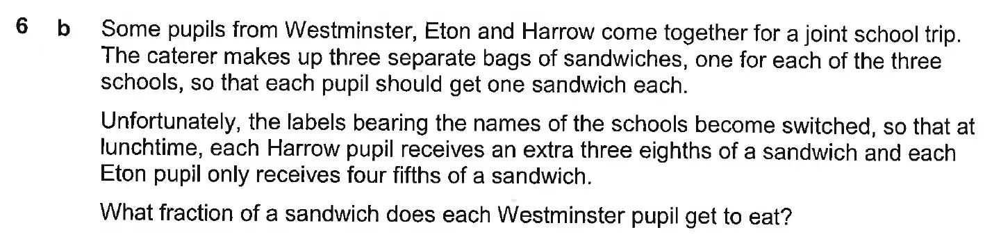 Question 7 - Westminster School - 13 Plus Scholarship Exam 2019 - Challenge Maths Paper 3