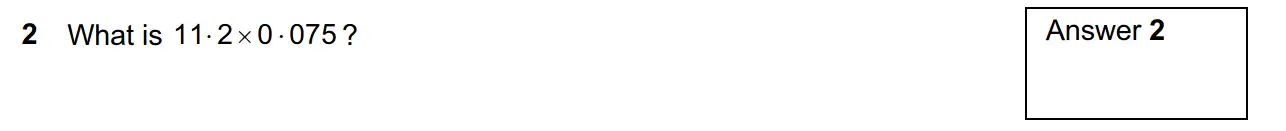 Question 7 - Westminster School - 13 Plus Scholarship Exam 2019 - Mental Maths Challenge