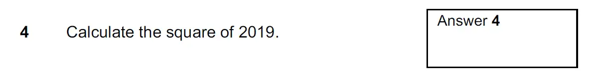 Question 9 - Westminster School - 13 Plus Scholarship Exam 2019 - Mental Maths Challenge