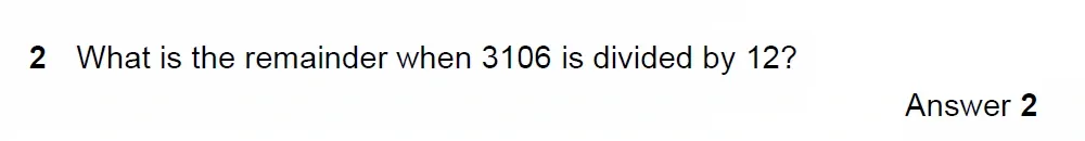 Question 02 - Westminster School - 13 Plus Scholarship Exam 2022 - Mental Maths Challenge