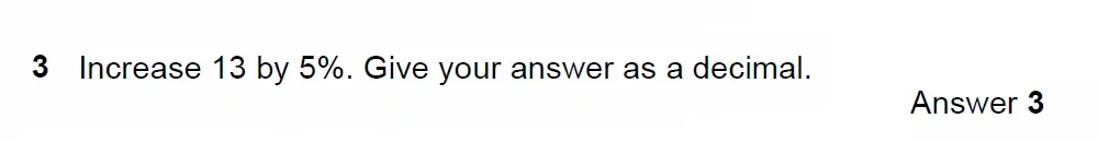 Question 03 - Westminster School - 13 Plus Scholarship Exam 2022 - Mental Maths Challenge