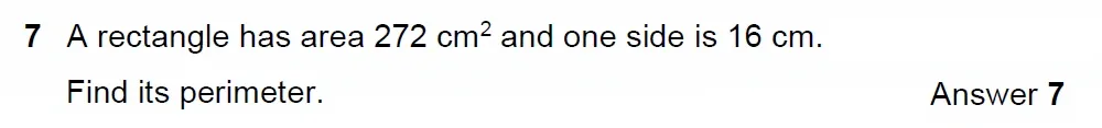 Question 07 - Westminster School - 13 Plus Scholarship Exam 2022 - Mental Maths Challenge