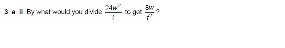Question 03(a(ii)) - Westminster School - 13 Plus Scholarship Exam 2022 - Mental Maths Challenge Paper 2