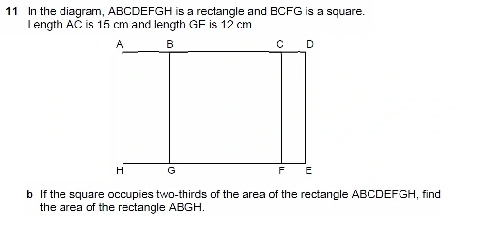 Question 11(b) - Westminster School - 13 Plus Scholarship Exam 2022 - Mental Maths Challenge Paper 2