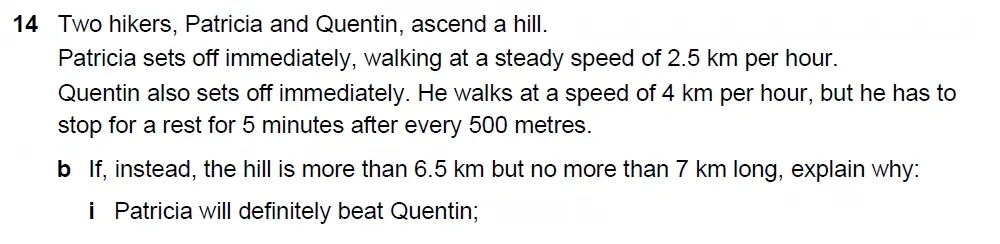 Question 14(b(i)) - Westminster School - 13 Plus Scholarship Exam 2022 - Mental Maths Challenge Paper 2