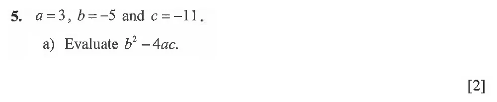 Question 05(a) - Winchester College 13 Plus Maths 2021 Election Exam Paper 1