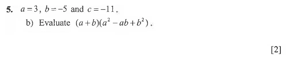 Question 05(b) - Winchester College 13 Plus Maths 2021 Election Exam Paper 1