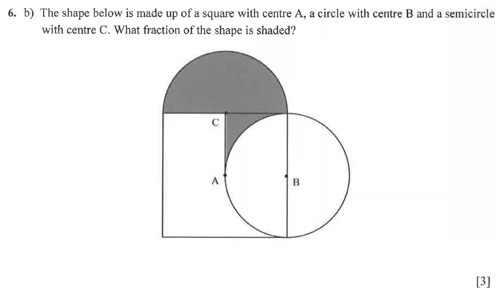 Question 06(b) - Winchester College 13 Plus Maths 2021 Election Exam Paper 1