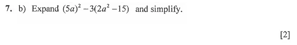 Question 07(b) - Winchester College 13 Plus Maths 2021 Election Exam Paper 1