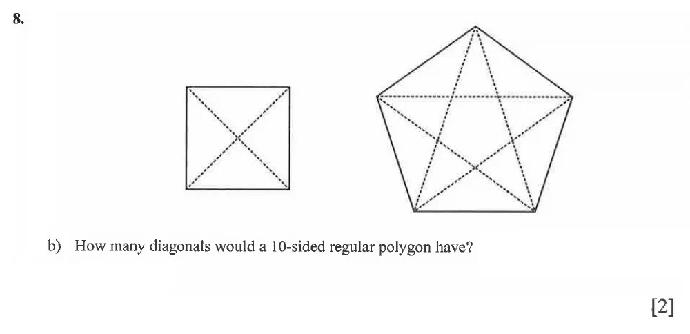 Question 08(b) - Winchester College 13 Plus Maths 2021 Election Exam Paper 1