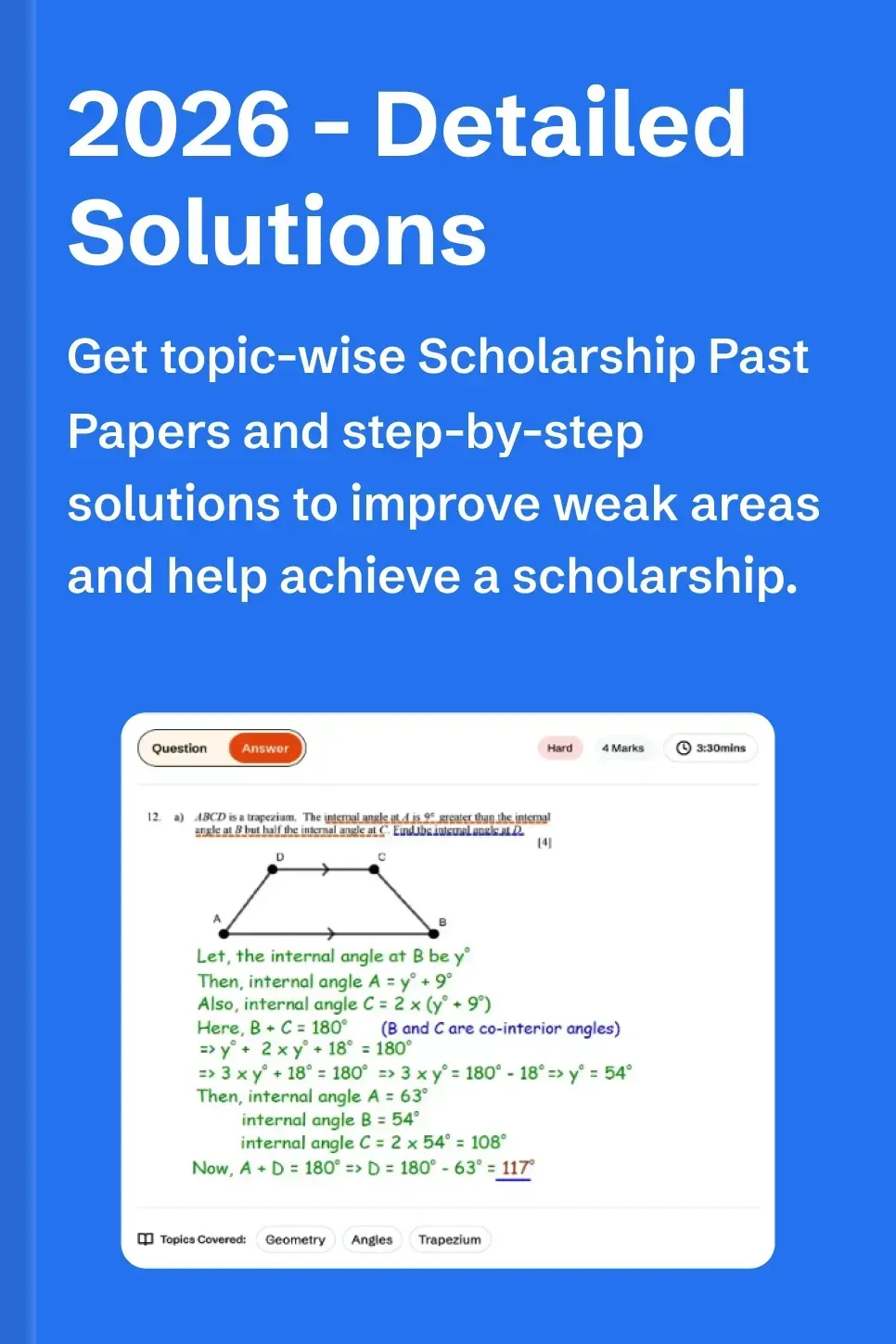 13+ Maths Scholarship Solved Topic Wise Questions Image Thumbnail