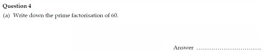 Question 04(a) - Oundle School - 13 Plus Maths Entrance Exam Paper 2022