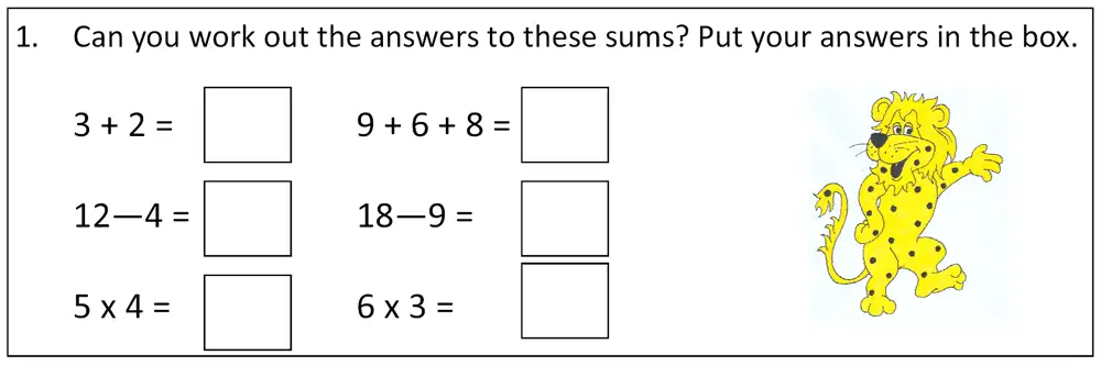 Question 01 - Bancroft’s School – 7 Plus Sample Maths Paper