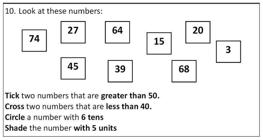 Question 10 - Bancroft’s School – 7 Plus Sample Maths Paper
