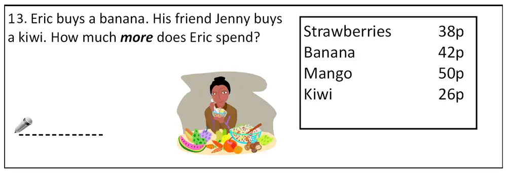 Question 13 - Bancroft’s School – 7 Plus Sample Maths Paper