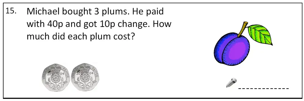 Question 15 - Bancroft’s School – 7 Plus Sample Maths Paper