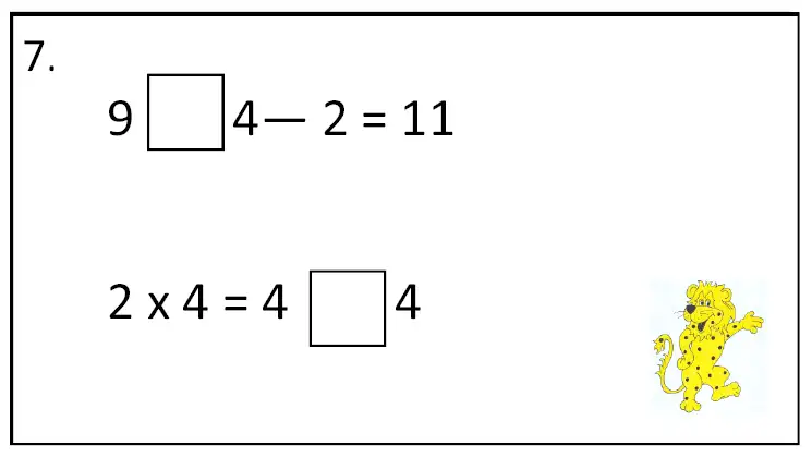 Question 07 - Bancroft’s School – 7 Plus Sample Maths Paper