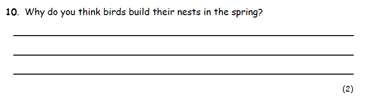 Question 10 - Highgate School – 7 Plus English Practice Paper