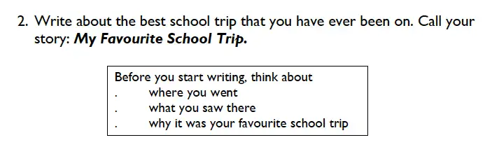 Writing task 02 - King’s College School – 7 Plus English Specimen Paper