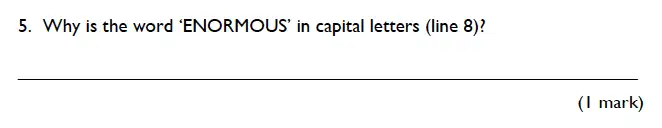 Question 05 - King’s College School – 7 Plus English Specimen Paper