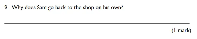 Question 09 - King’s College School – 7 Plus English Specimen Paper