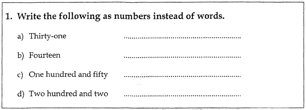 Question 01 - Latymer Upper School – 7 Plus Maths Paper 1