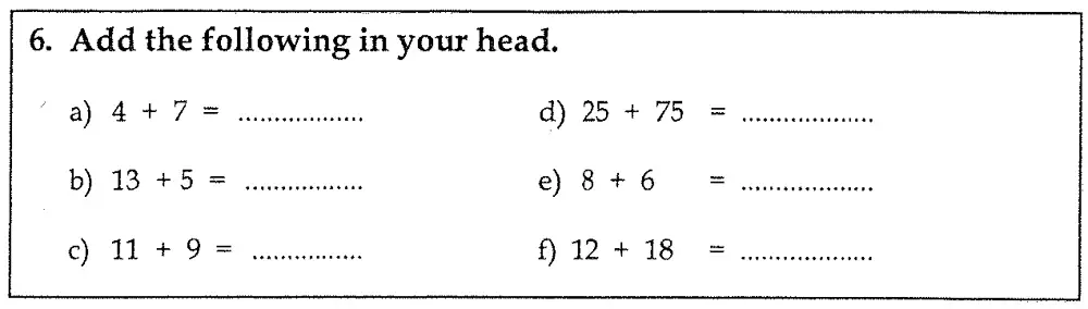 Question 06 - Latymer Upper School – 7 Plus Maths Paper 1