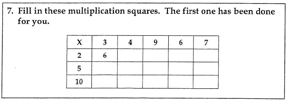 Question 07 - Latymer Upper School – 7 Plus Maths Paper 1
