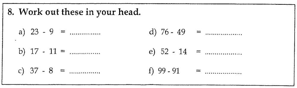 Question 08 - Latymer Upper School – 7 Plus Maths Paper 1
