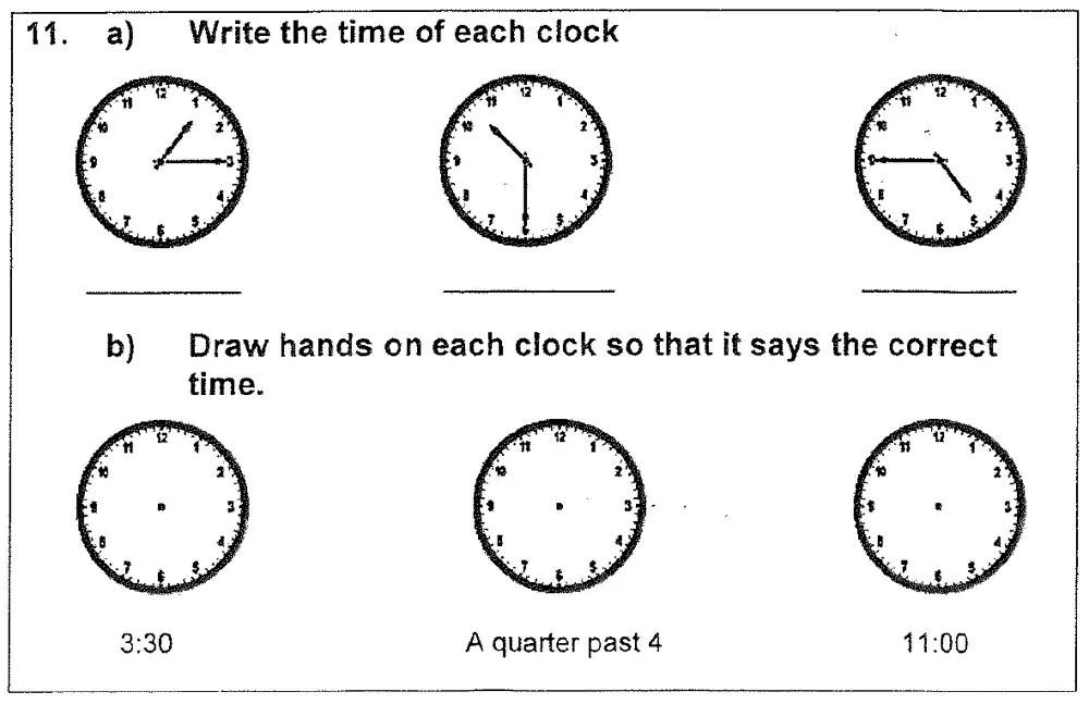Question 11 - Latymer Upper School – 7 Plus Maths Paper 2
