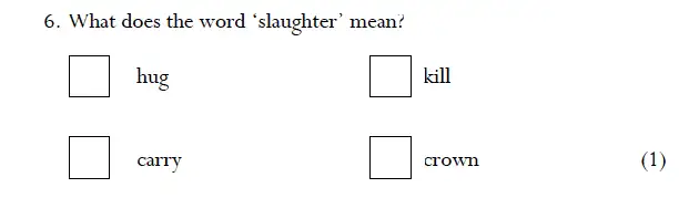 Question 06 - Magdalen College School – 7 Plus English Sample Paper