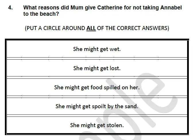 Question Question-04 - North London Collegiate School – 7 Plus English Sample Paper