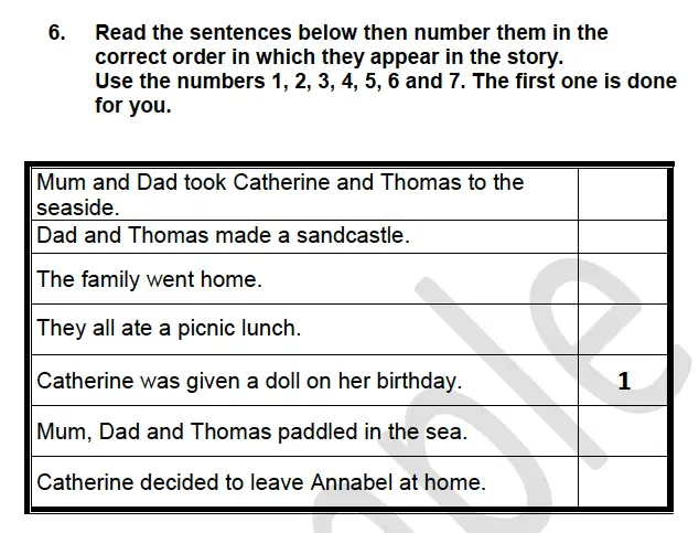 Question Question-06 - North London Collegiate School – 7 Plus English Sample Paper