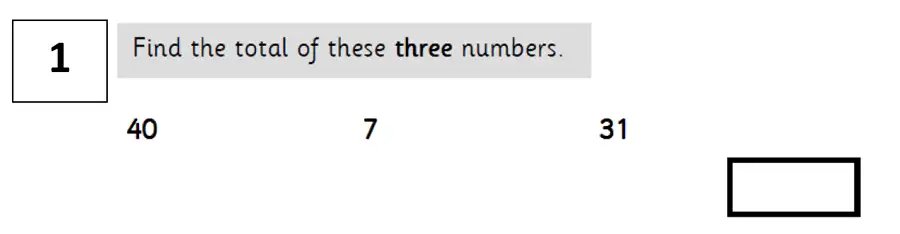 Question 01 - North London Collegiate Junior School – 7 Plus Maths Sample paper 2018