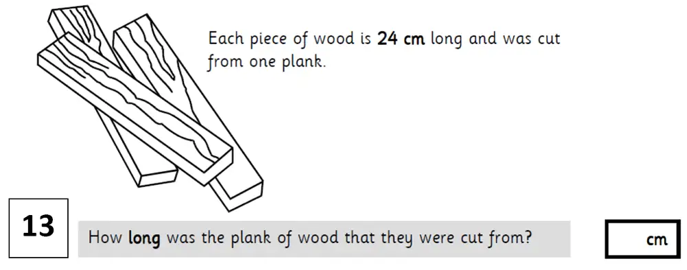 Question 13 - North London Collegiate Junior School – 7 Plus Maths Sample paper 2018