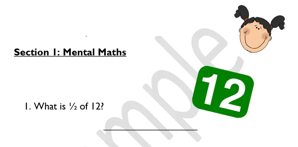 Question 01 - North London Collegiate School – 7 Plus Maths Sample Paper 2019