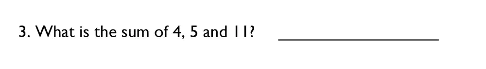 Question 03 - North London Collegiate School – 7 Plus Maths Sample Paper 2019