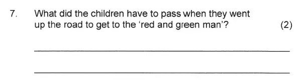 Question 07 - Solihull School – 7 Plus English Sample Paper 1